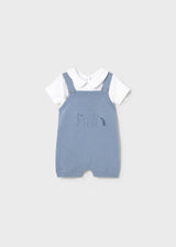 Salopette neonato in tricot