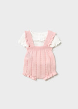Salopette neonata con blusa