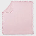 Copertina in cotone traforata con voilant
