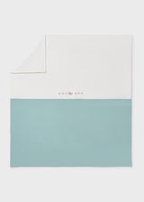 Copertina in cotone con ricamo fiori