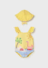 Costume intero neonata con cappello