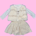 Completo elegante neonata 12/36 mesi