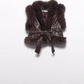 Gilet in ecopelle con pelliccia - Abel & Lula