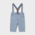 Pantalone con bretelle neonato