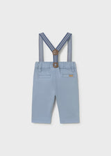 Pantalone con bretelle neonato