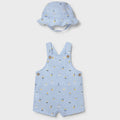 Salopette neonato con cappello abbinato