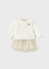 Abito elegante con gonna tulle lurex - Mayoral - 1/18 mesi