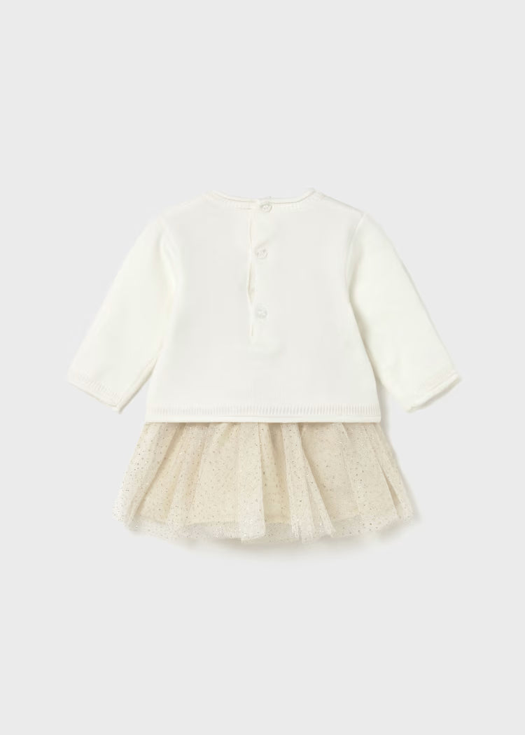 Abito elegante con gonna tulle lurex - Mayoral - 1/18 mesi