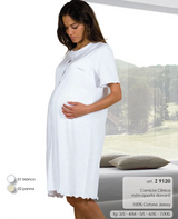 Camicia da notte premaman in cotone - Mamina